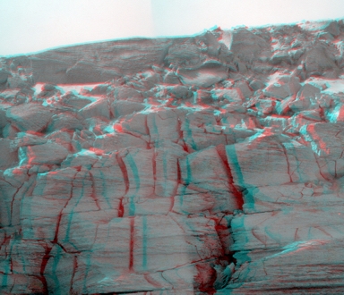 Felsblcke am Fu von Cape Verde in 3D