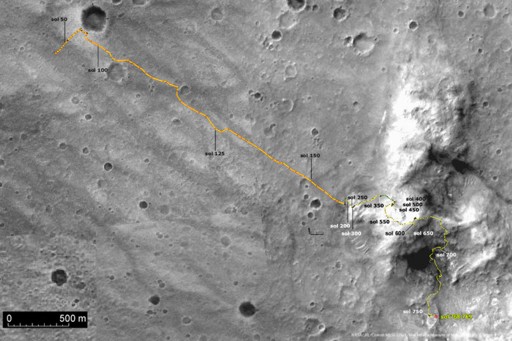 Weg bis zu Sol 769